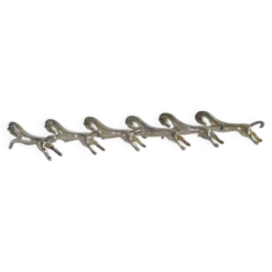 Set de 6 porte-couteaux en métal argenté
