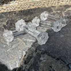 Set de 4 porte-couteaux en verre