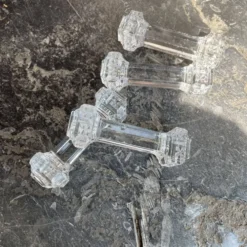 Set de 4 porte-couteaux en verre