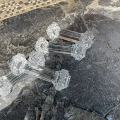 Set de 4 porte-couteaux en verre