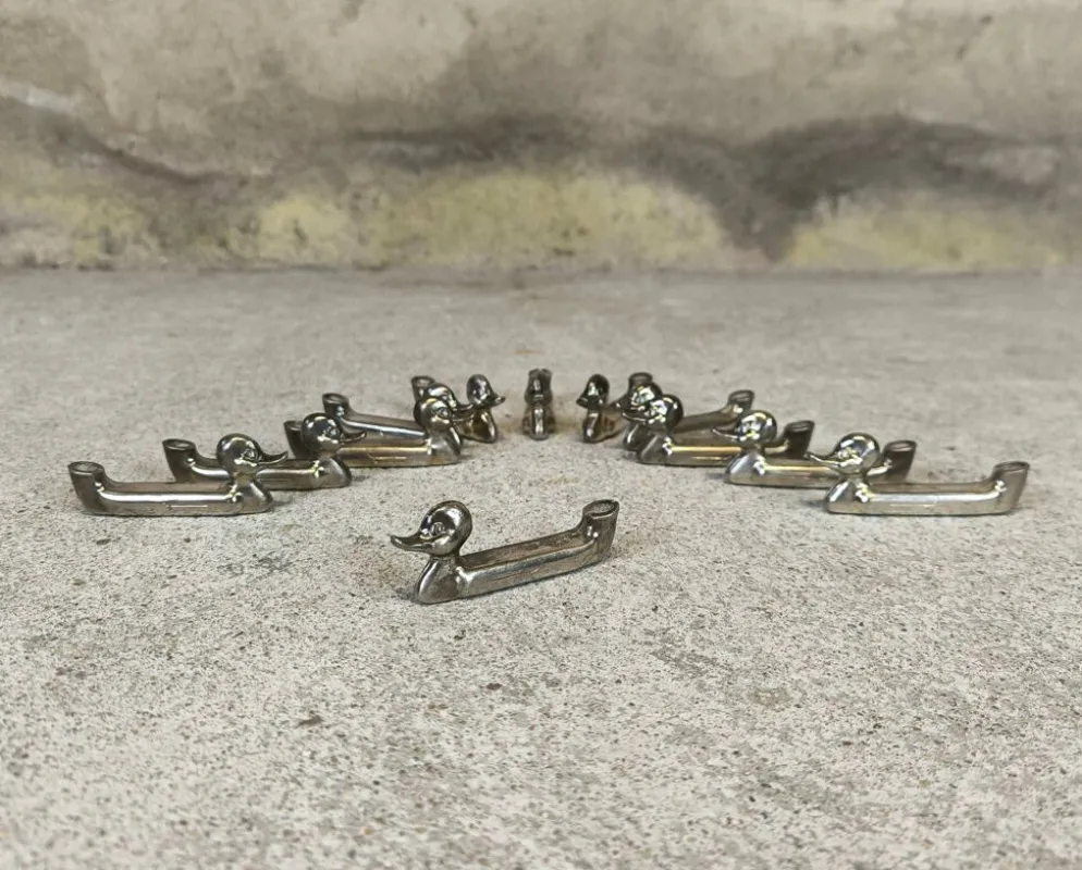 Set de 12 portes couteaux, porte noms vintage