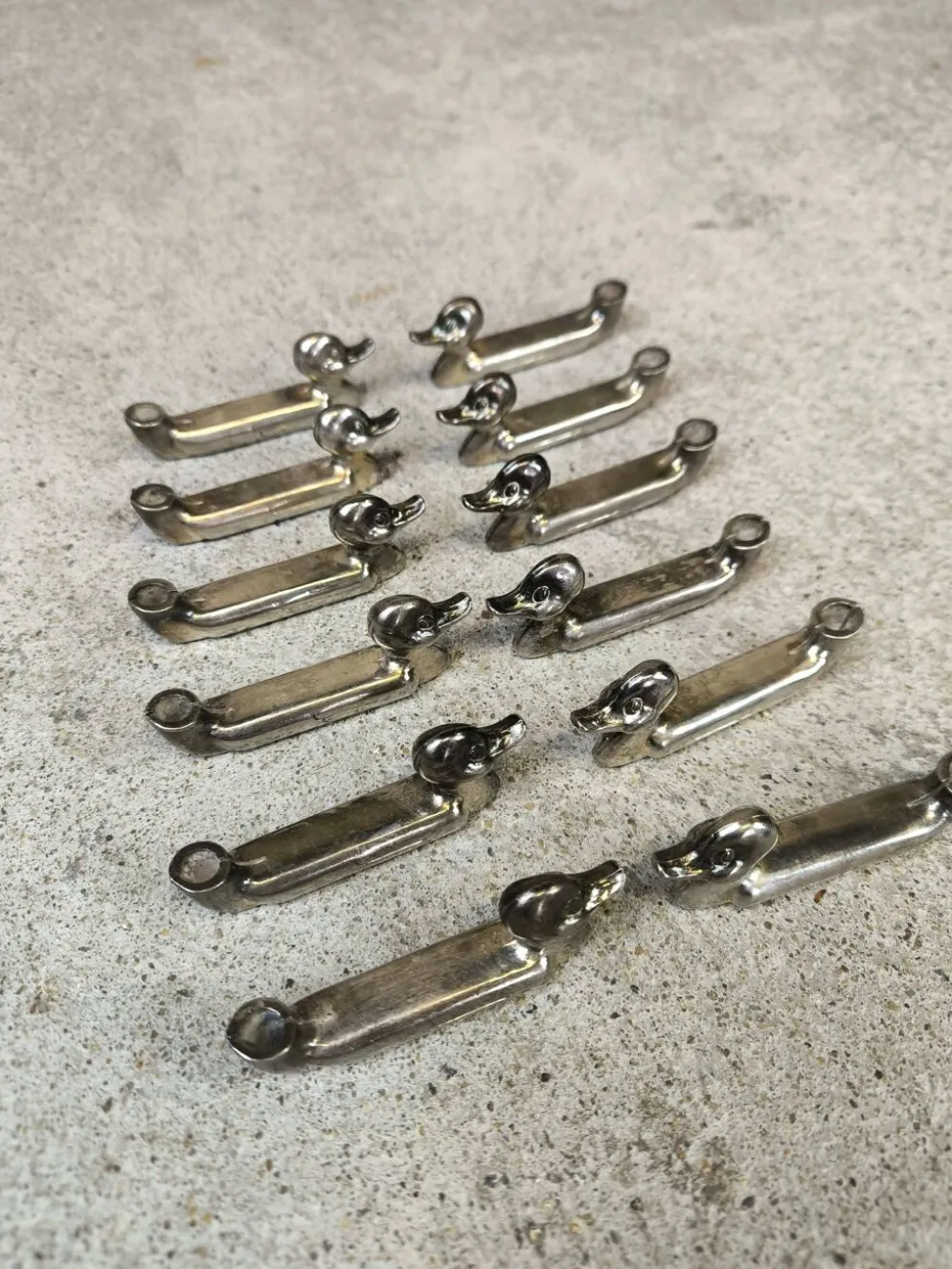 Set de 12 portes couteaux, porte noms vintage