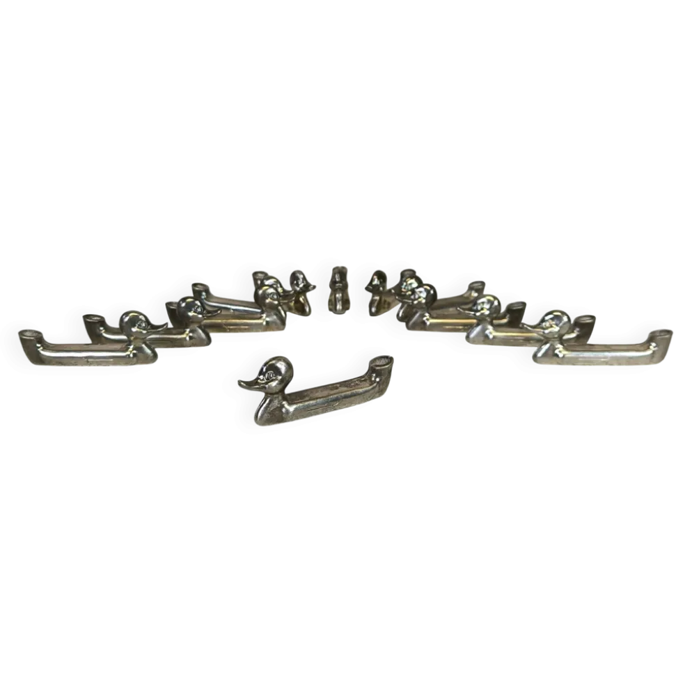 Set de 12 portes couteaux, porte noms vintage