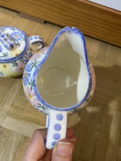 Set de pot à crème et sucrier, années 1930.