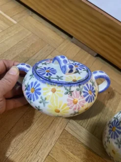 Set de pot à crème et sucrier, années 1930.
