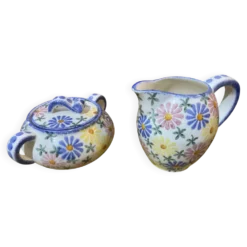 Set de pot à crème et sucrier, années 1930.