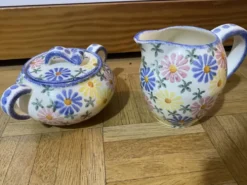 Set de pot à crème et sucrier, années 1930.