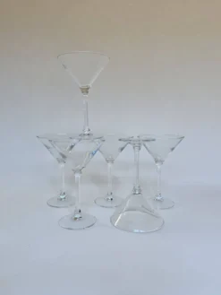 Set de six verres à martini