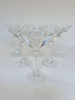 Set de six verres à martini