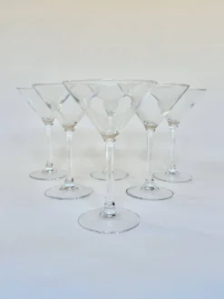 Set de six verres à martini
