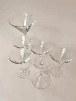 Set de six verres à martini