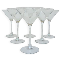 Set de six verres à martini