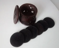 Set de sous verres en bois exotique