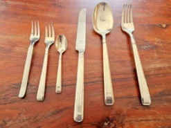 Set de table, 6 pièces Wilkens modèle Diamant en métal argenté Royal Design