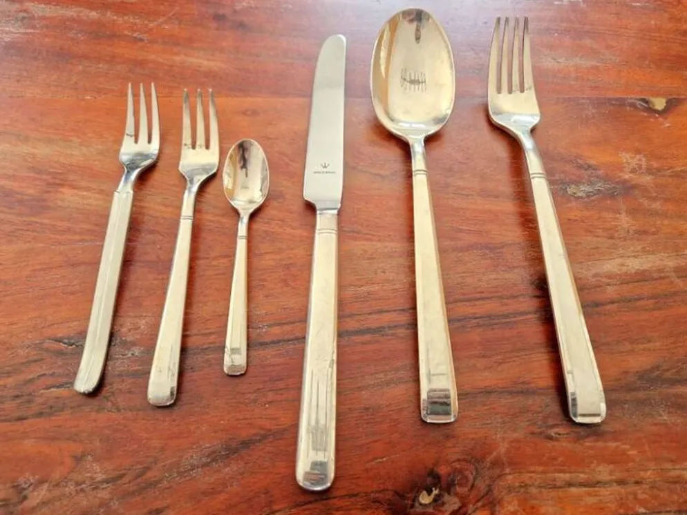 Set de table, 6 pièces Wilkens modèle Diamant en métal argenté Royal Design