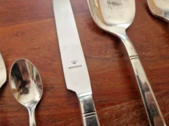 Set de table, 6 pièces Wilkens modèle Diamant en métal argenté Royal Design