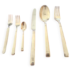 Set de table, 6 pièces Wilkens modèle Diamant en métal argenté Royal Design