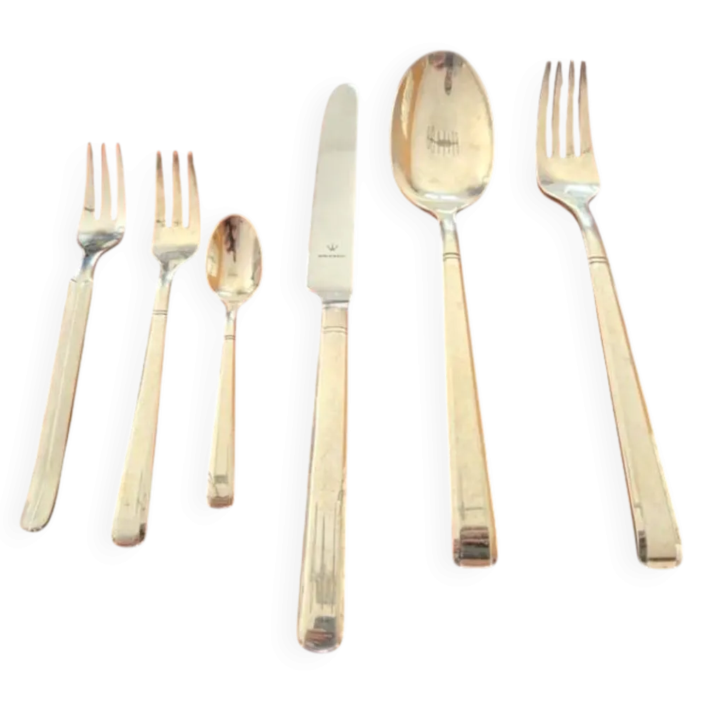 Set de table, 6 pièces Wilkens modèle Diamant en métal argenté Royal Design