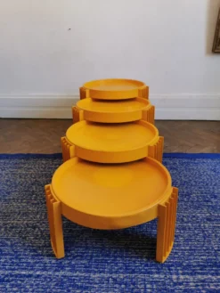 Set de 4 tables gigognes, Marema, de Gianfranco Frattini pour Cassina