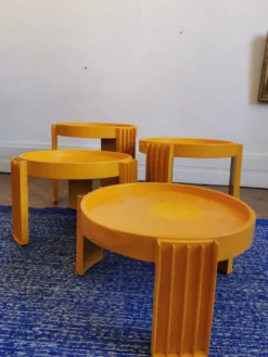 Set de 4 tables gigognes, Marema, de Gianfranco Frattini pour Cassina