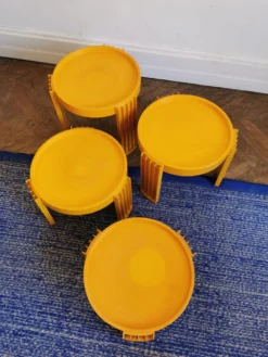 Set de 4 tables gigognes, Marema, de Gianfranco Frattini pour Cassina