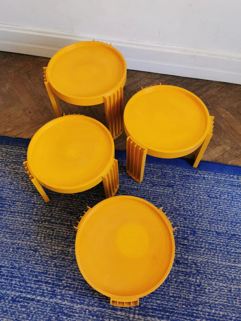 Set de 4 tables gigognes, Marema, de Gianfranco Frattini pour Cassina