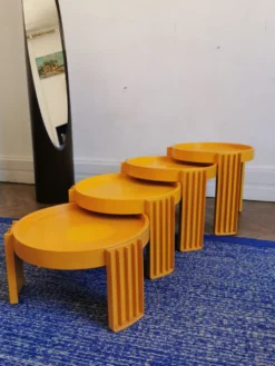 Set de 4 tables gigognes, Marema, de Gianfranco Frattini pour Cassina