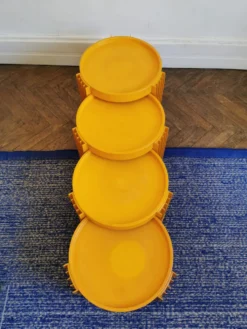 Set de 4 tables gigognes, Marema, de Gianfranco Frattini pour Cassina