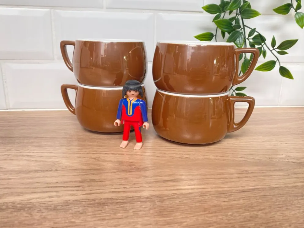 Set de 4 tasses Bavaria pour Dupont Fourdrigniers