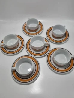Set de 6 tasses vintage