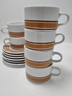 Set de 6 tasses vintage