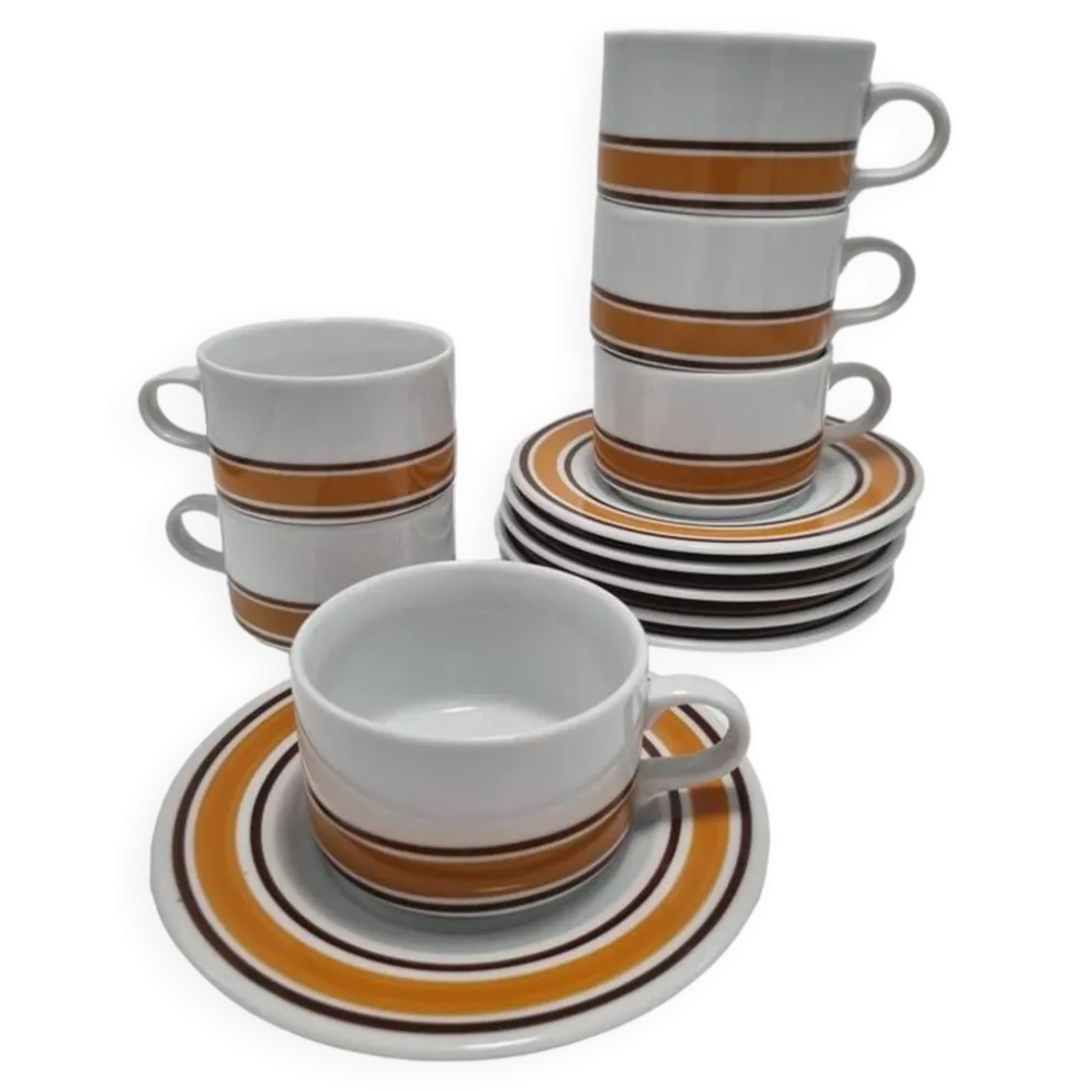 Set de 6 tasses vintage