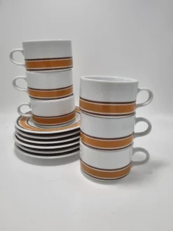 Set de 6 tasses vintage