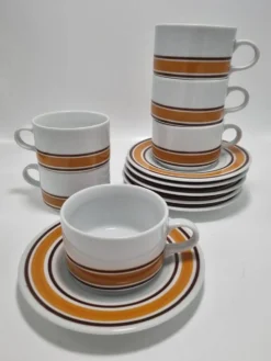 Set de 6 tasses vintage