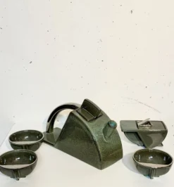Set de thé « Sextant », Yves Cordier, studio salins, 1980