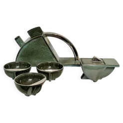 Set de thé « Sextant », Yves Cordier, studio salins, 1980