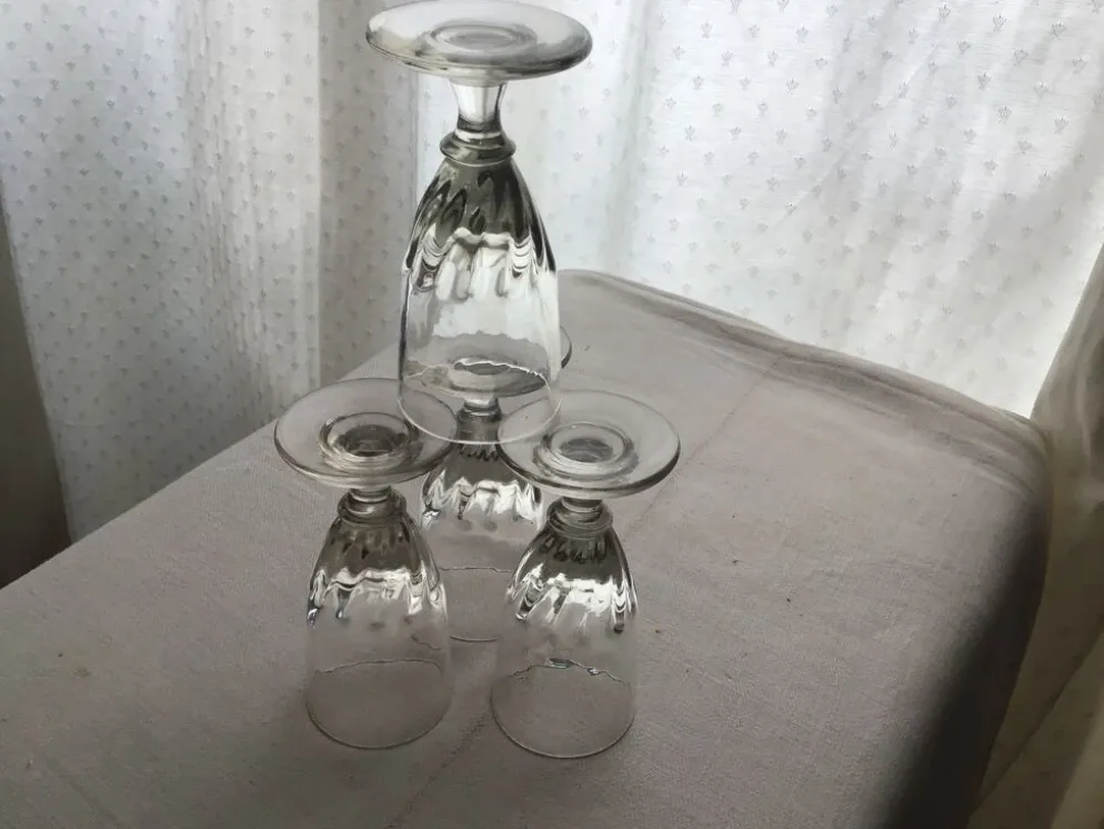 Set de 4 verres à absinthe 19eme