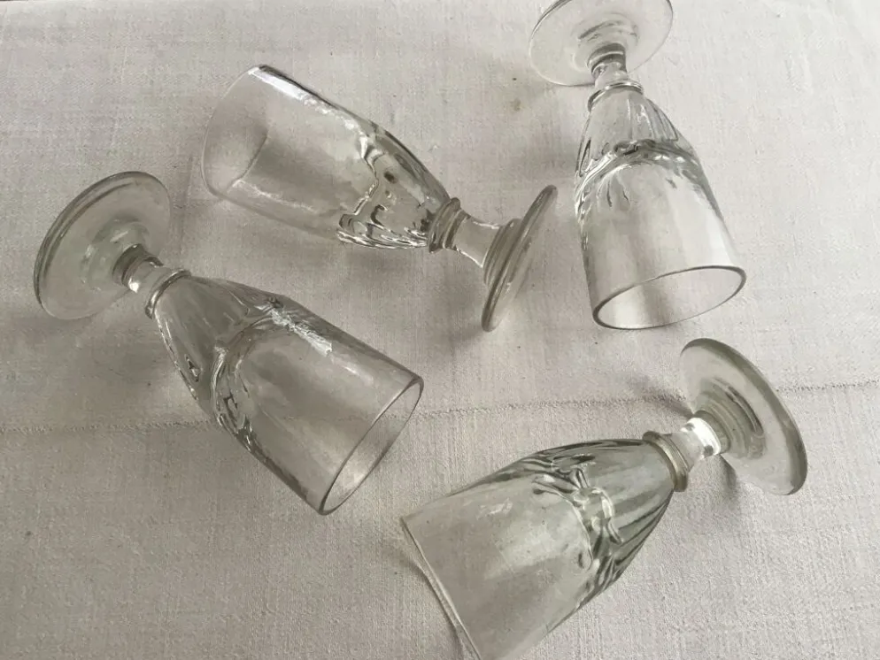 Set de 4 verres à absinthe 19eme