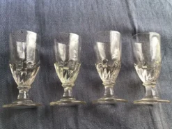Set de 4 verres à absinthe 19eme