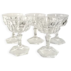 Set de 5 verres à liqueur en verre
