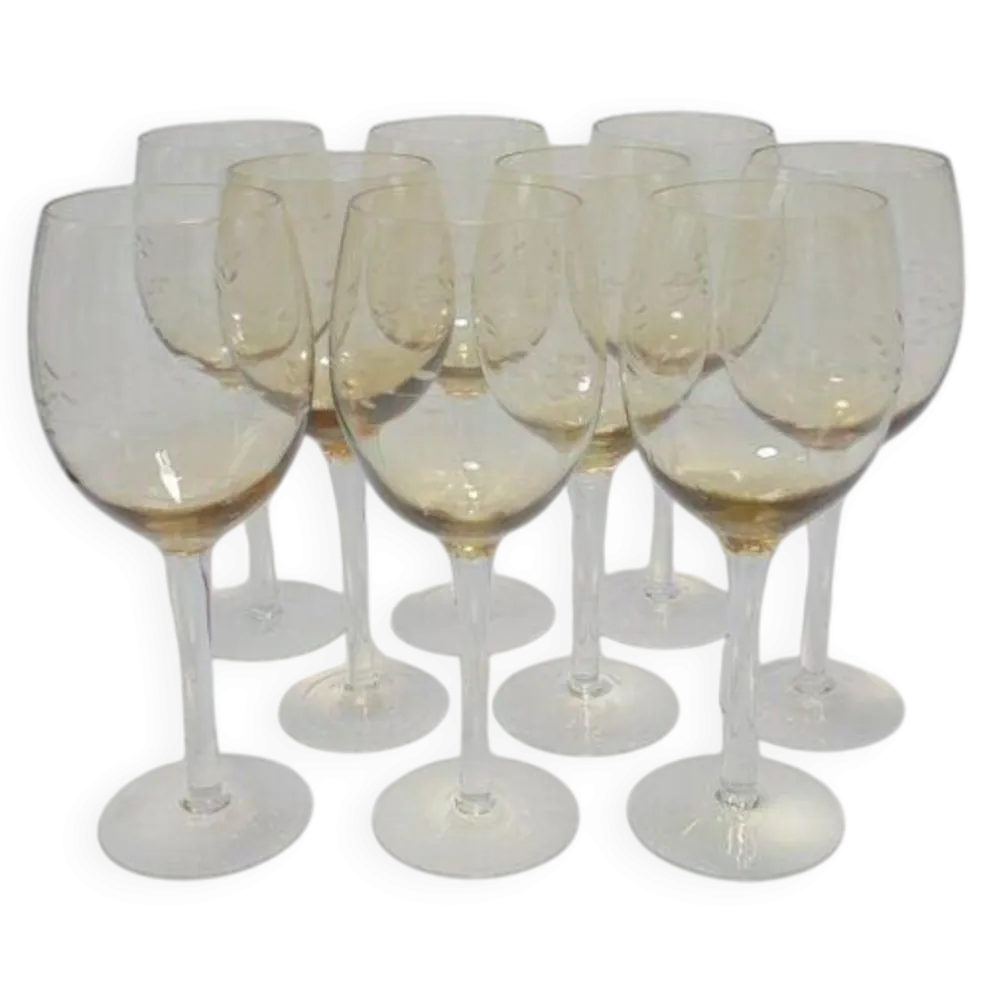 Set de 9 verres à pied