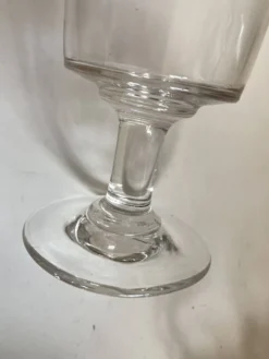 Set de 4 verres rouleau 19e en verre irrégulier