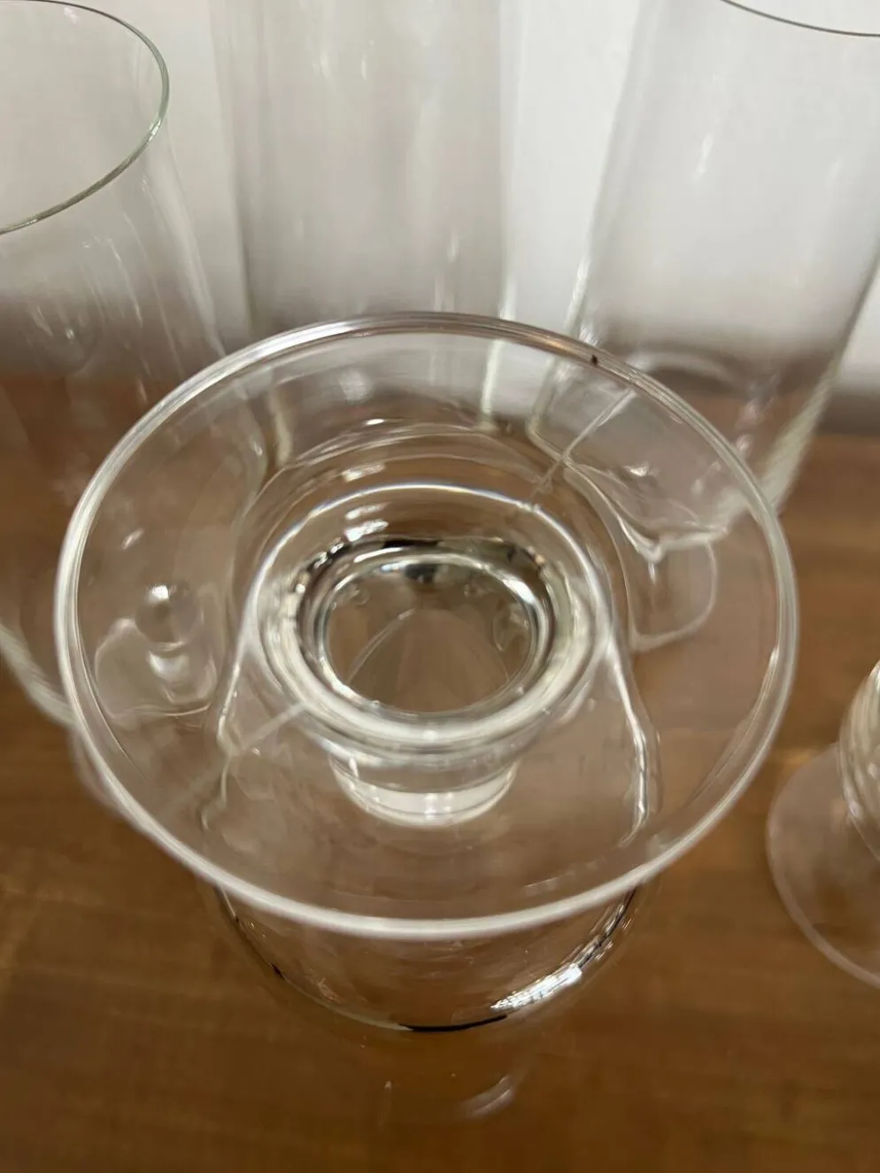 Set 5 flûtes à champagne cristal années 70