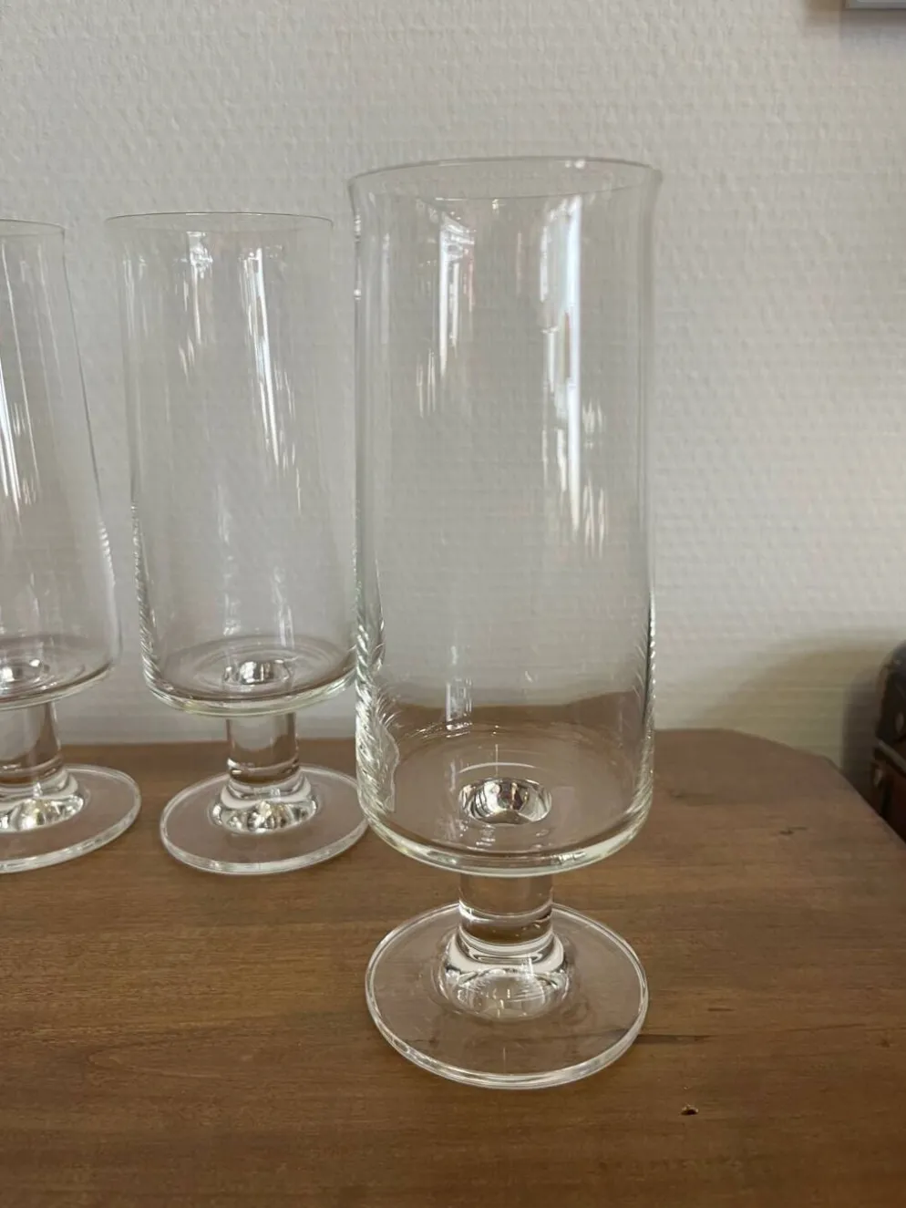 Set 5 flûtes à champagne cristal années 70