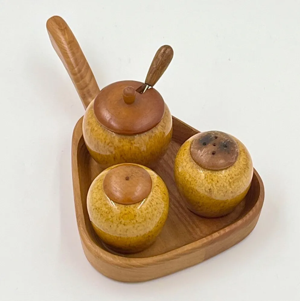 Set poivre et sel et condiment en céramique de Jie Gantofta