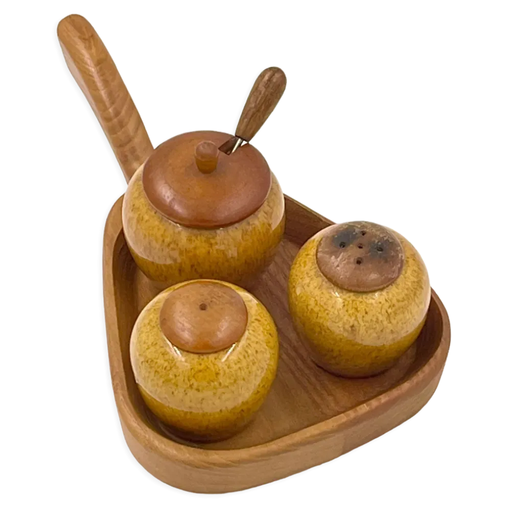 Set poivre et sel et condiment en céramique de Jie Gantofta
