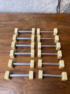 Set 12 porte-couteaux art deco