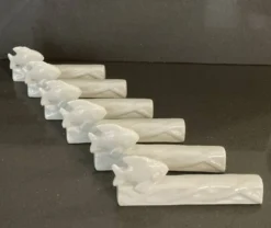 Set 6 porte couteaux porcelaine Poisson