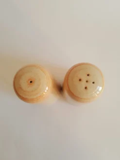 Set salière et poivrier en grès vintage