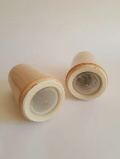 Set salière et poivrier en grès vintage